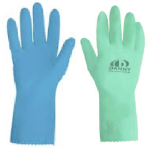 LUVA LÁTEX VER E AZUL DA-300 DANNY