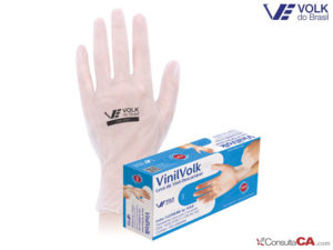 LUVA PROCEDIMENTO VINIL C/100 VOLK