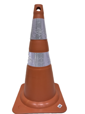 CONE DE PVC COM REFLETIVO