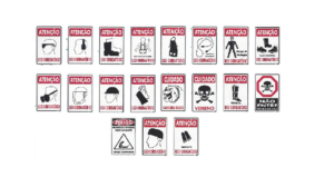PLACAS DE SINALIZAÇÃO SEGURANÇA