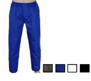 CALÇA BRIM COM ELÁSTICO E CADARÇO COM 3 BOLSOS